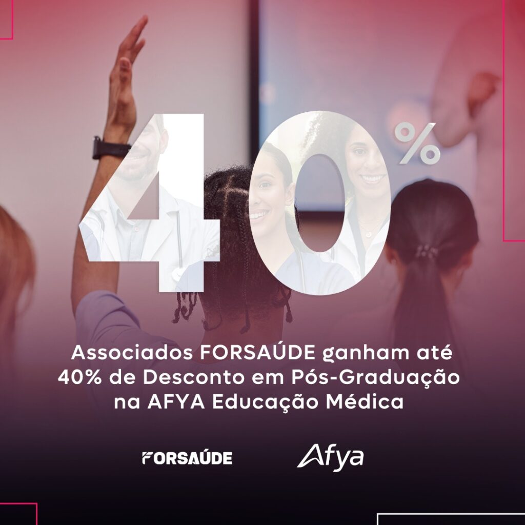 Nova parceria entre FORSAÚDE e AFYA Educação Médica eleva oportunidades de Pós-Graduação para médicos